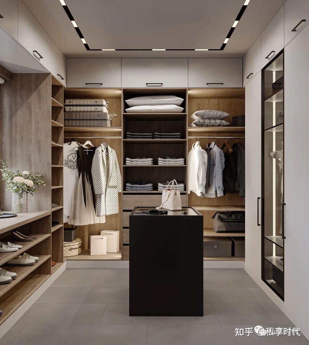 听说别墅豪宅里都有一个这样奢华的衣帽间