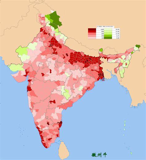 印度人口密度图片