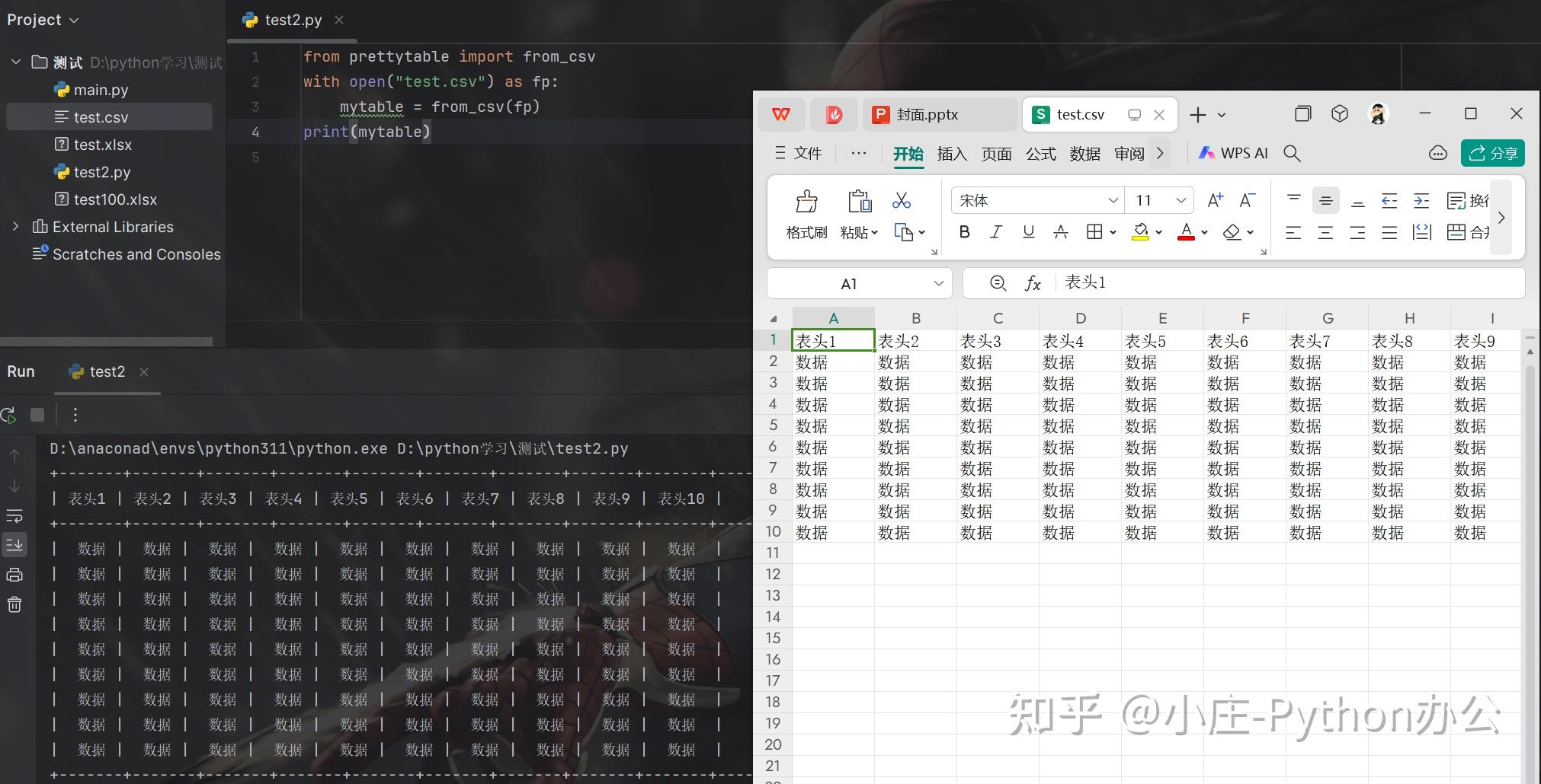Python100个库第3个—prettytable - 知乎