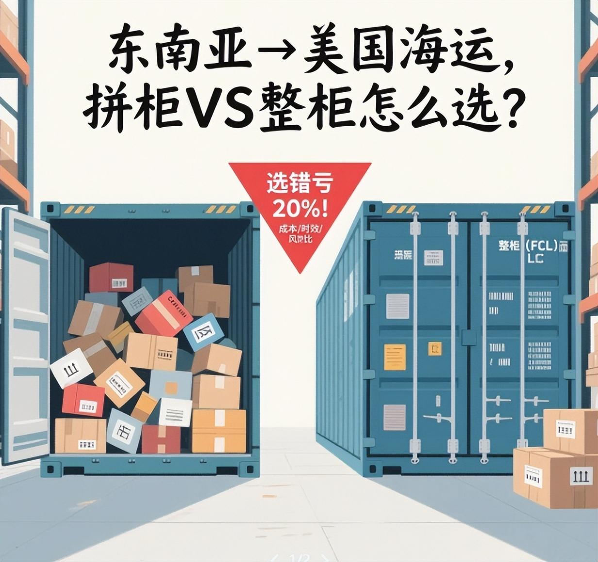 拼柜VS整柜:东南亚到美国海运,选错直接亏20%! - 知乎