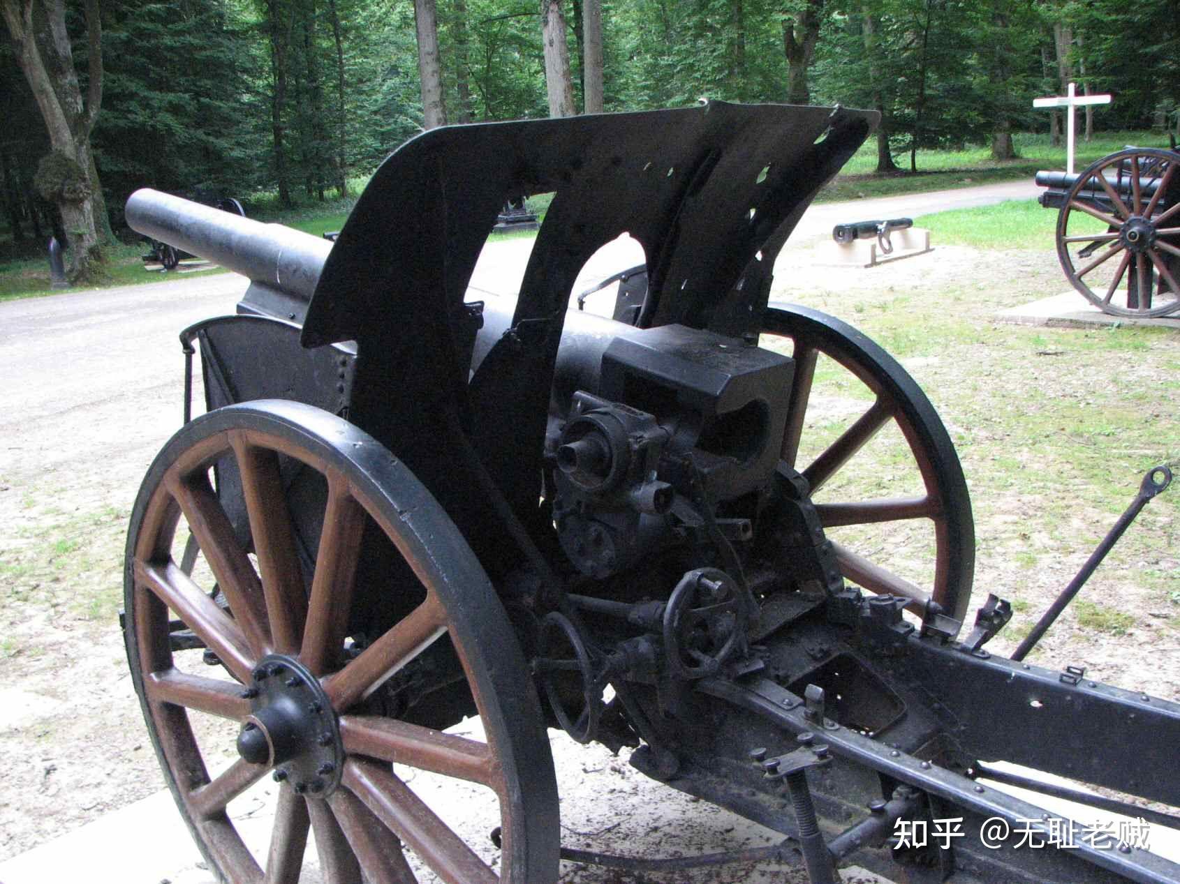 一战德国105毫米与150毫米口径的重炮