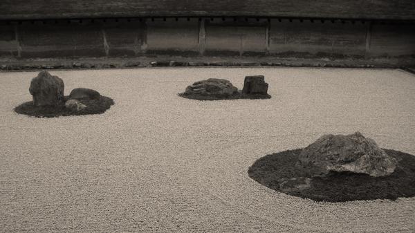 枯山水盆景 日本枯山水盆景 室内枯山水景观图片