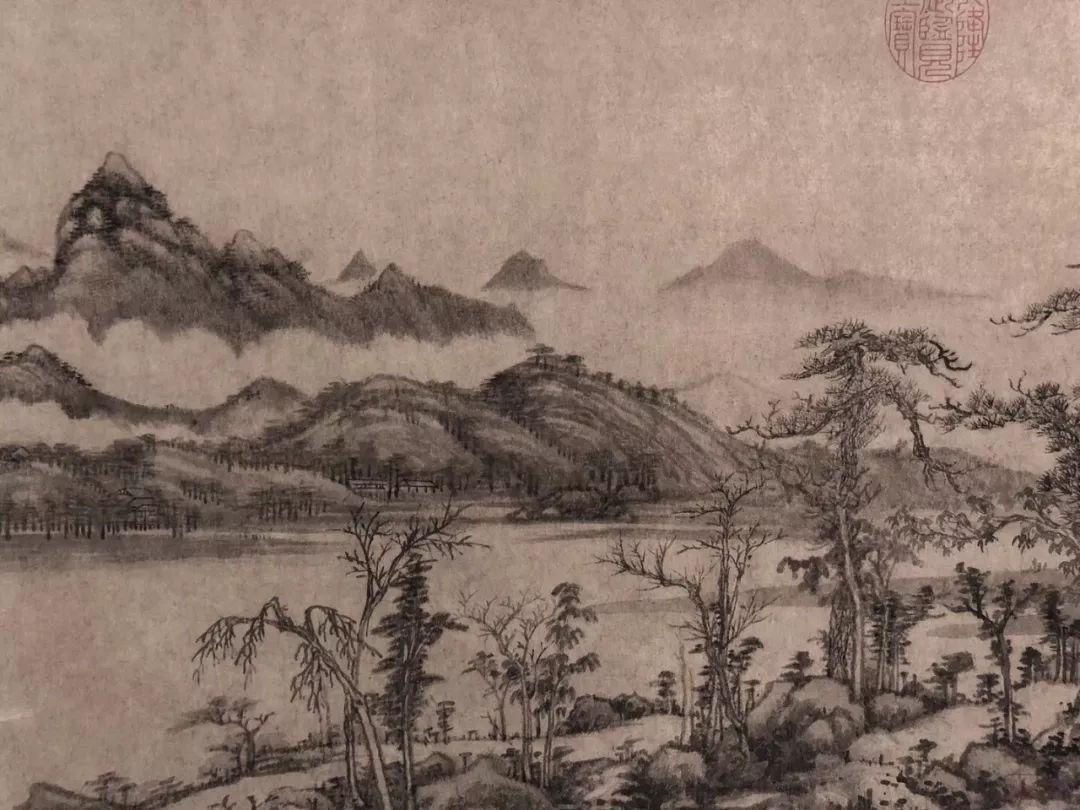 元·黄公望《溪山雨意图》(局部),中国国家博物馆藏50余件中国国家