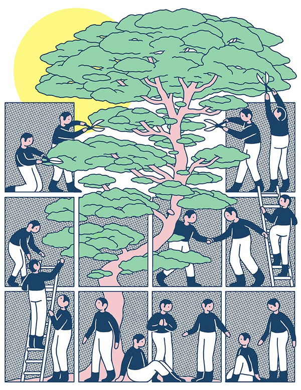 我们可以用以下方式来绘制叙事性插画