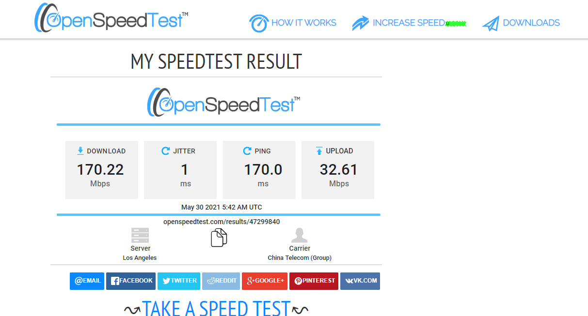  OpenSpeedTest 