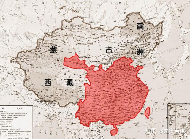 以前的中国有多大图片