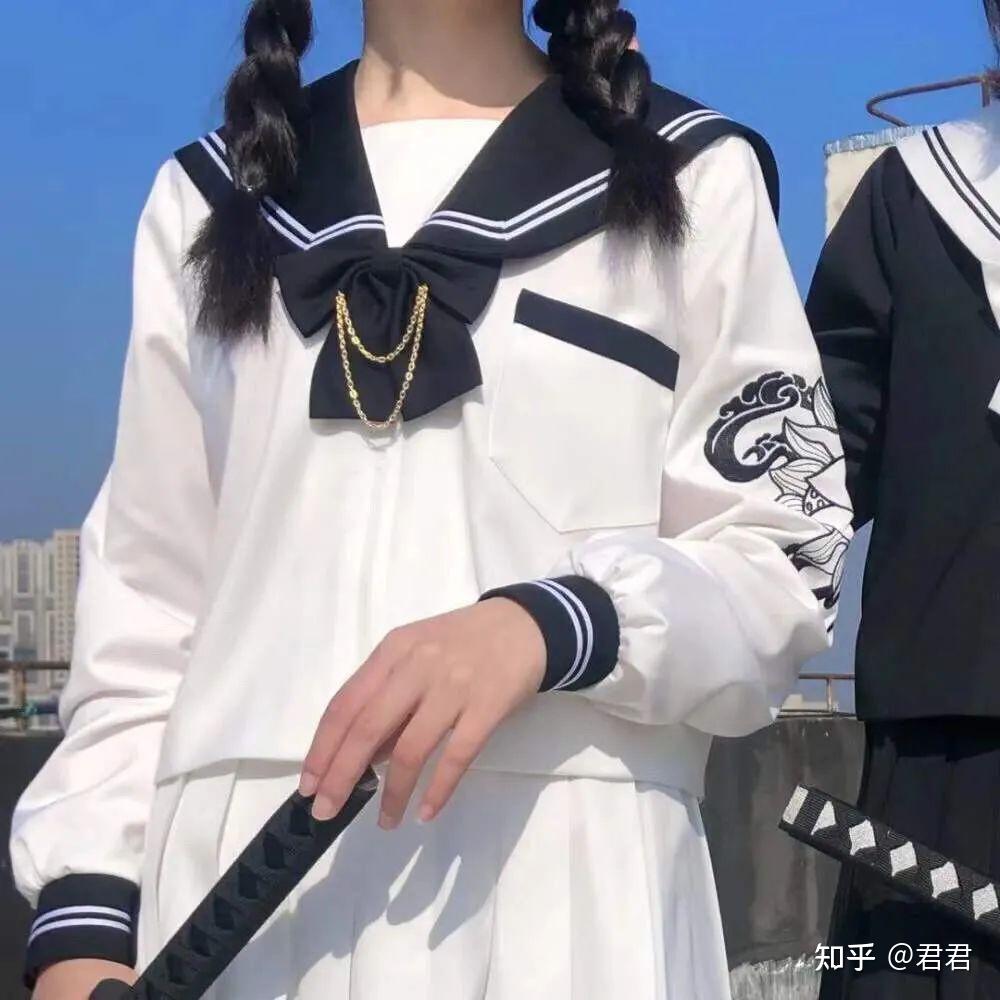 jk制服头像|黑色jk制服头像霸气|女生头像霸气超拽jk|jk制服半身头像