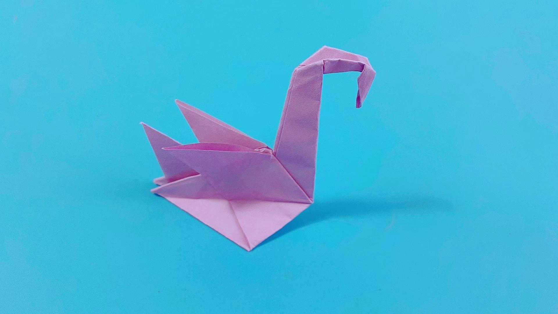 这个冬天最火的手工项目:自制折纸天鹅装饰品