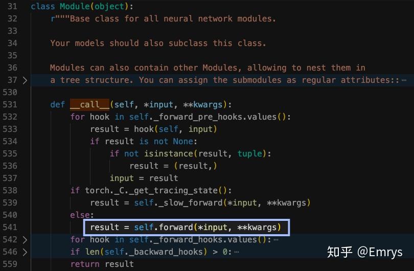 torch.nn.Module 为什么可以直接用对象来调用forwards? 知乎