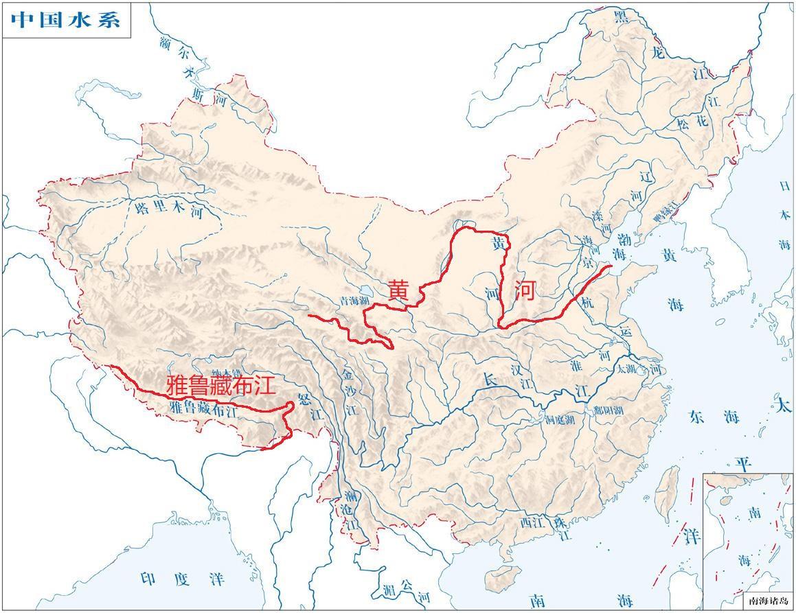 雅鲁藏布江地理位置图片