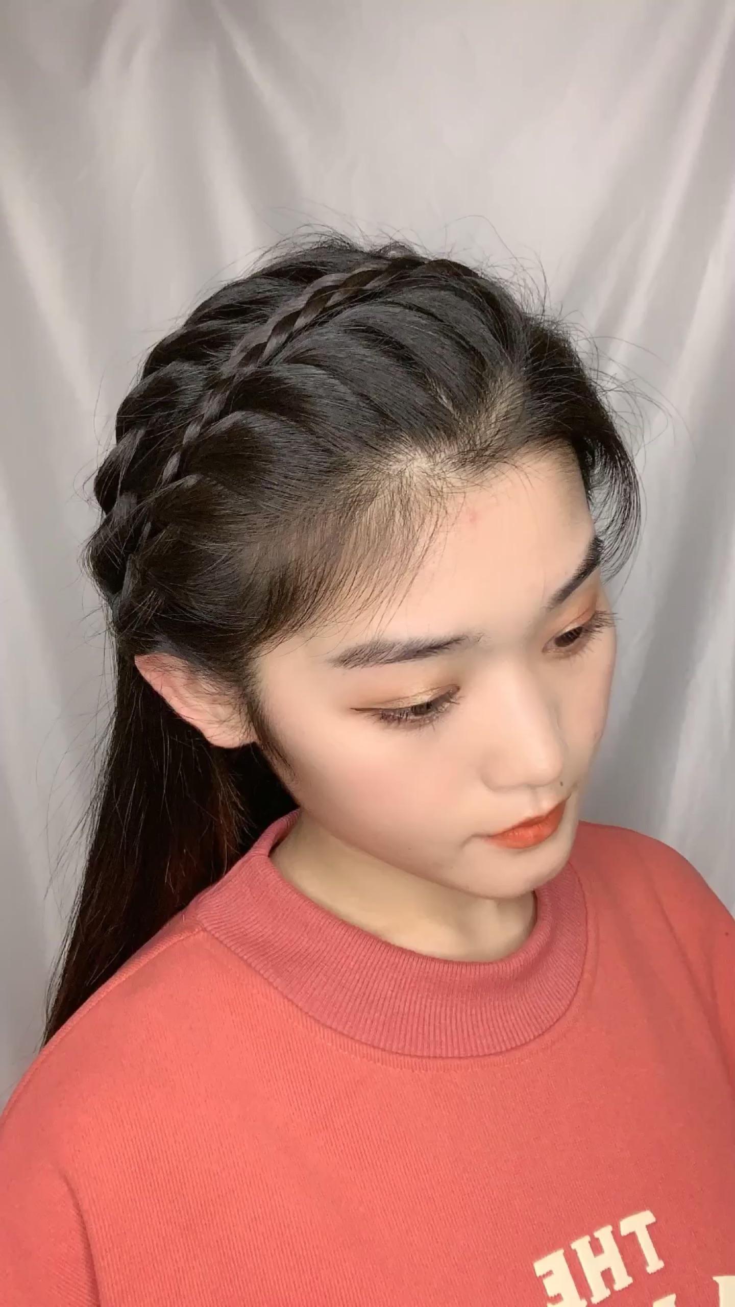 拳击辫发型详细编发教程