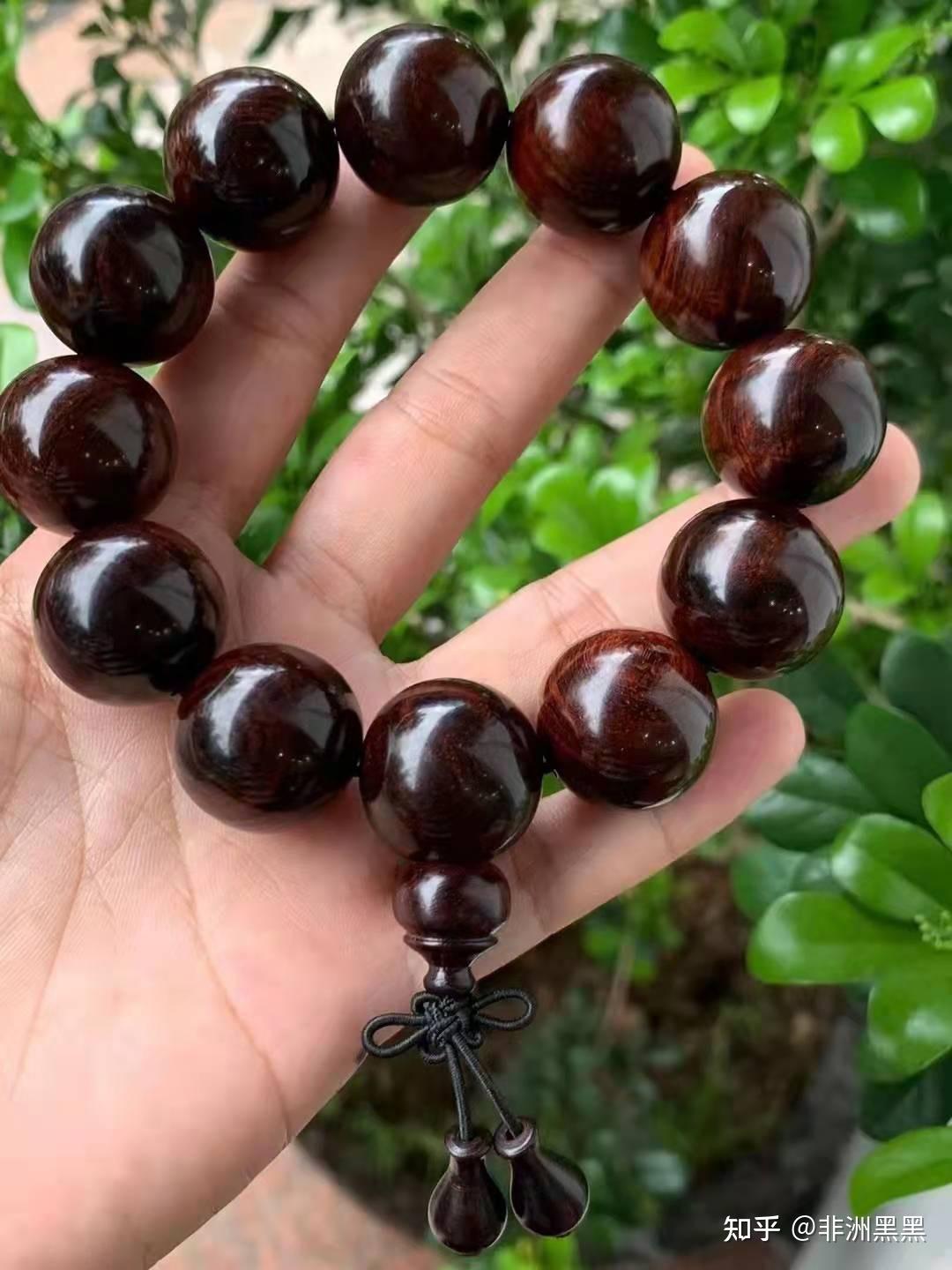 真假海黄手串纹理对比看懂不吃亏