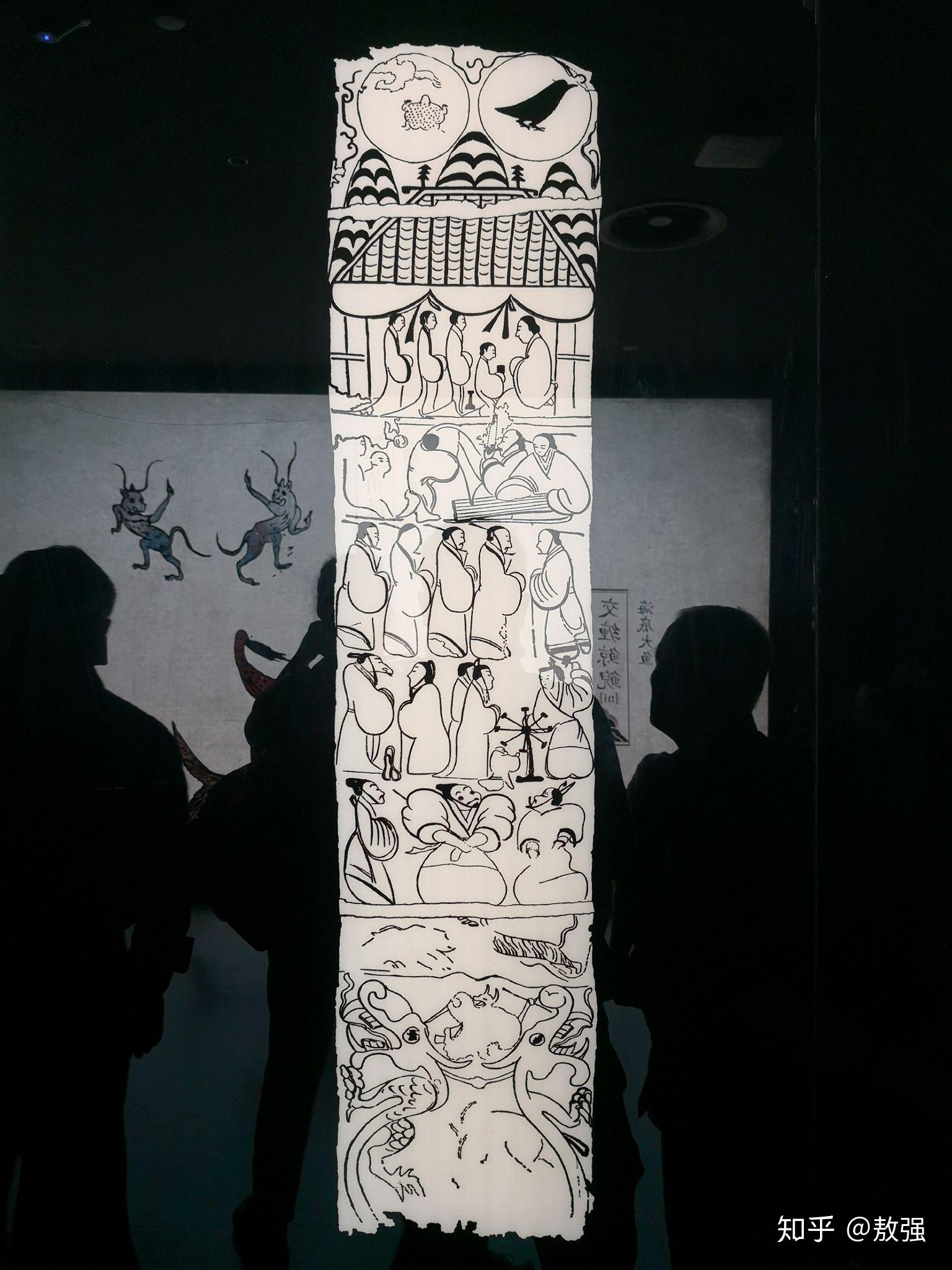 图二,临沂金雀山西汉墓帛画图一,长沙马王堆一号西汉墓t型帛画而山东