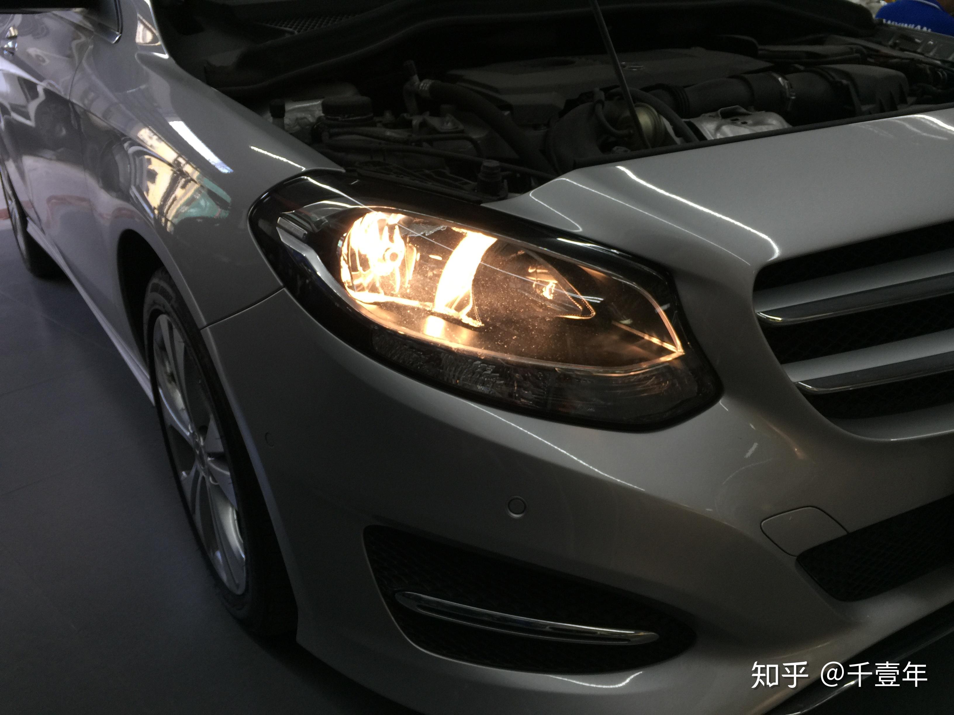 新款梅赛德斯奔驰b级全led大灯卤素灯配置的benzbclass如何更亮