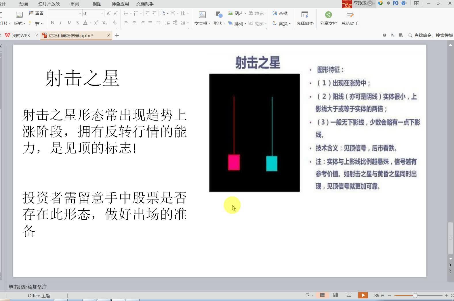 射击之星k线图解法图片