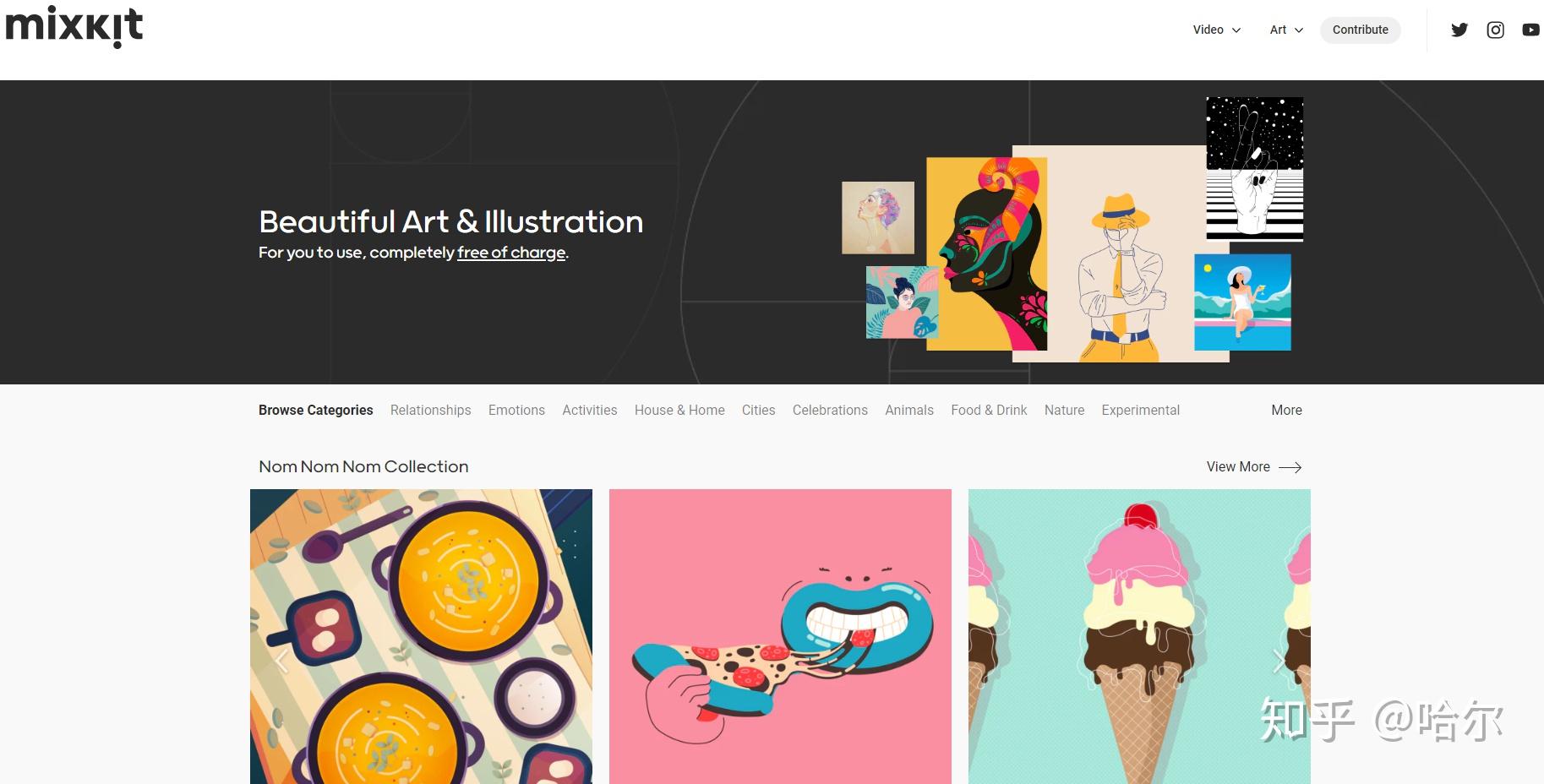 艺术插画,可商用而且不需注明出处,挺好看的,有用.ouch !