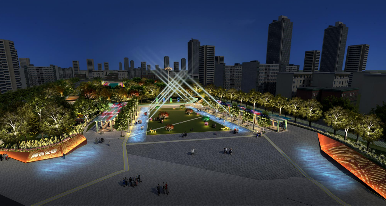 澜石公园夜景灯光亮化效果图据欧林辉介绍,澜石公园的南面与新规划的