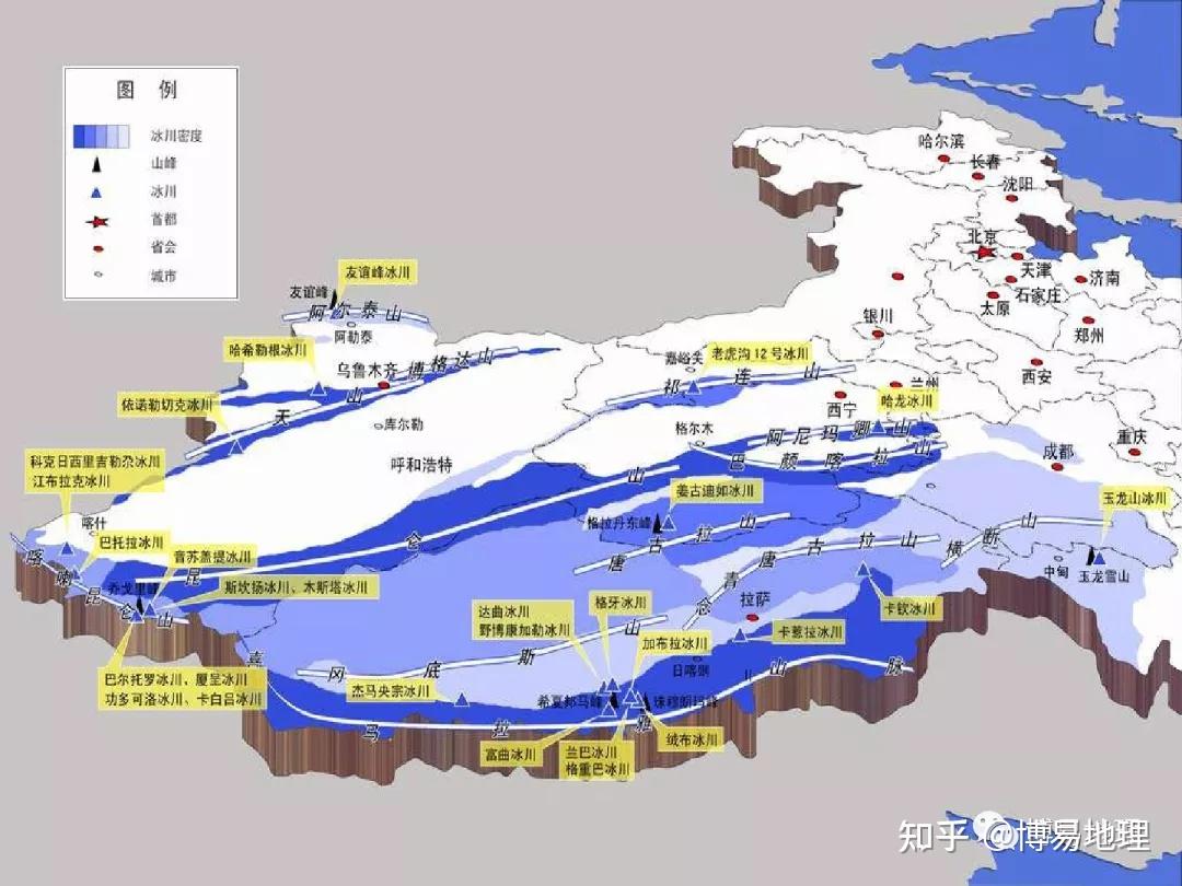 雪线示意图图片