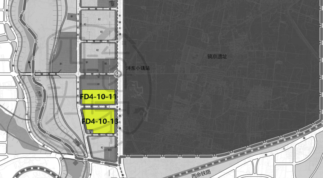 丨兩宗地大致位置示意圖根據這兩宗地塊的公示信息來看,除了基本百畝