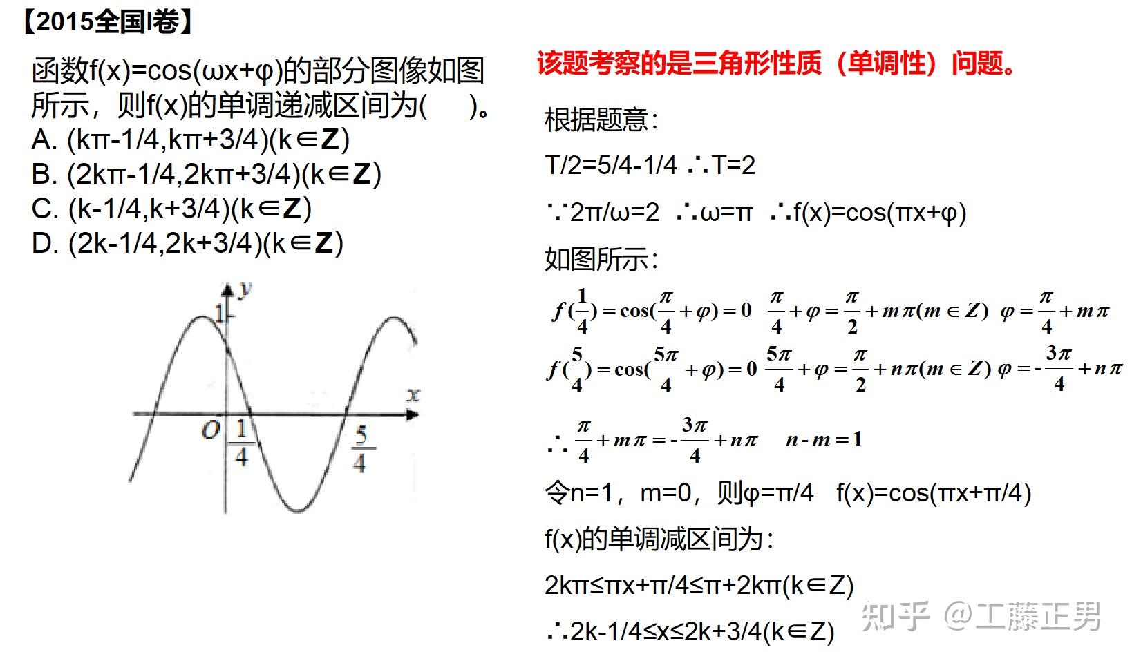 一,三角函数基本图像及性质