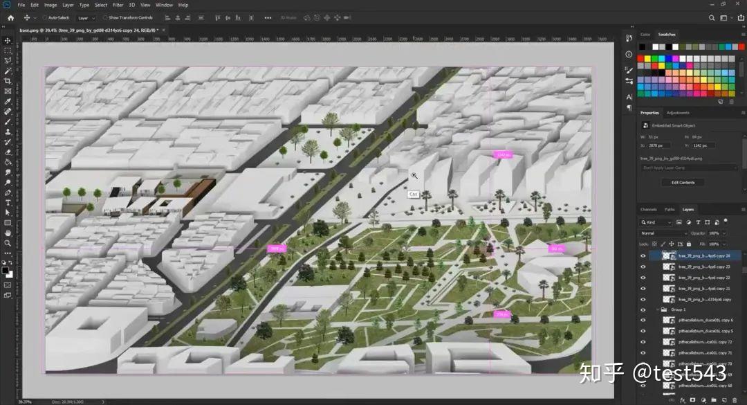 依赖软件:photoshop & v-ray & sketchup & 轴测投影 (axonometric