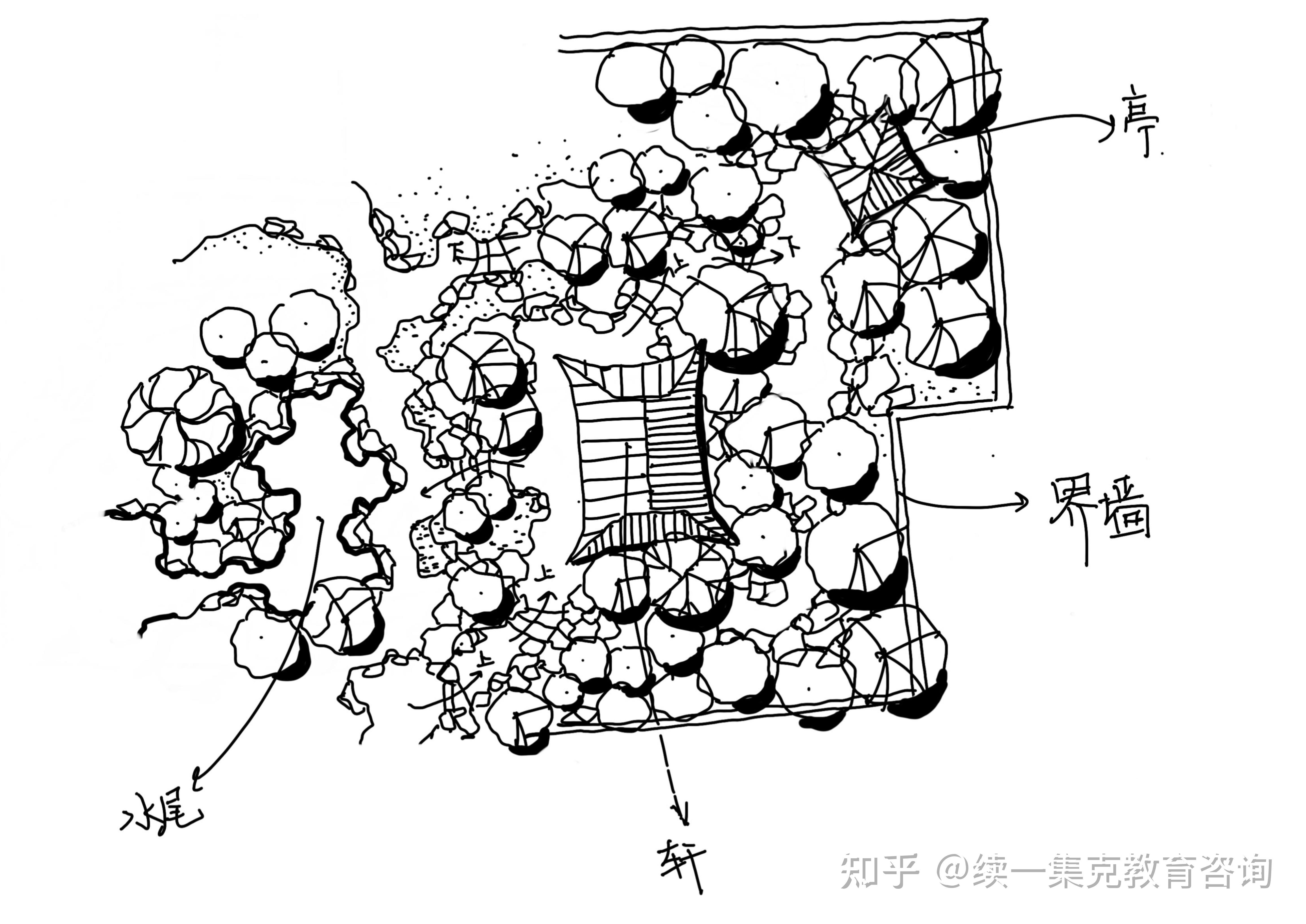 园林建筑设计快题图片