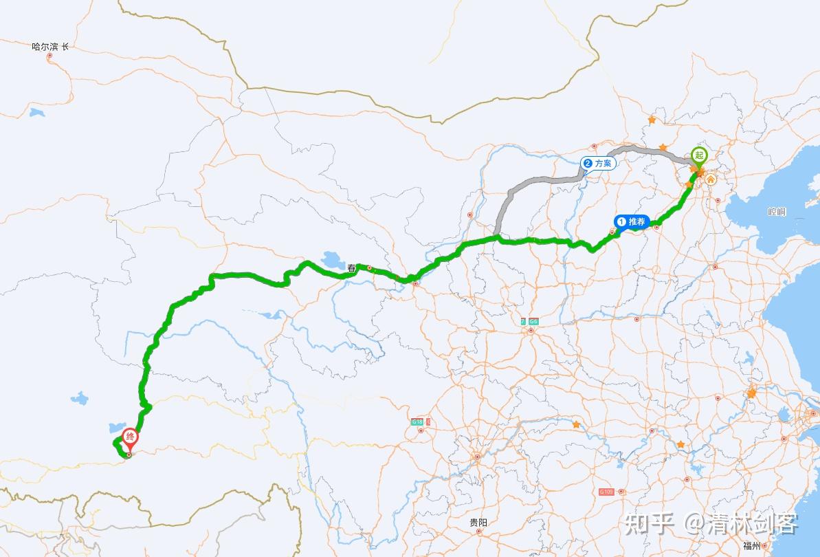 京藏高速为何出京由南向北?
