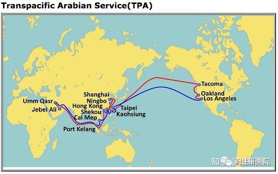 中国海运航线图高清图片