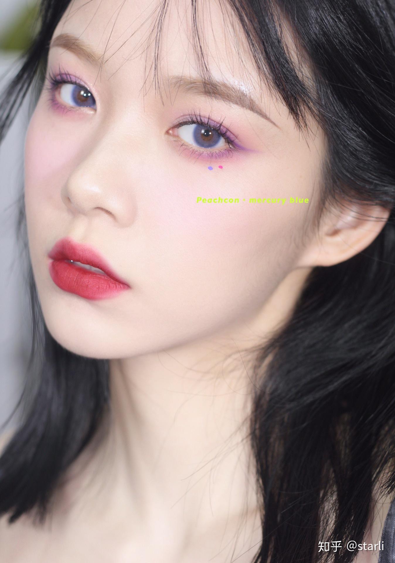 peachcon品牌美瞳小地球,奶包灰,水星蓝紫你种草了吗?