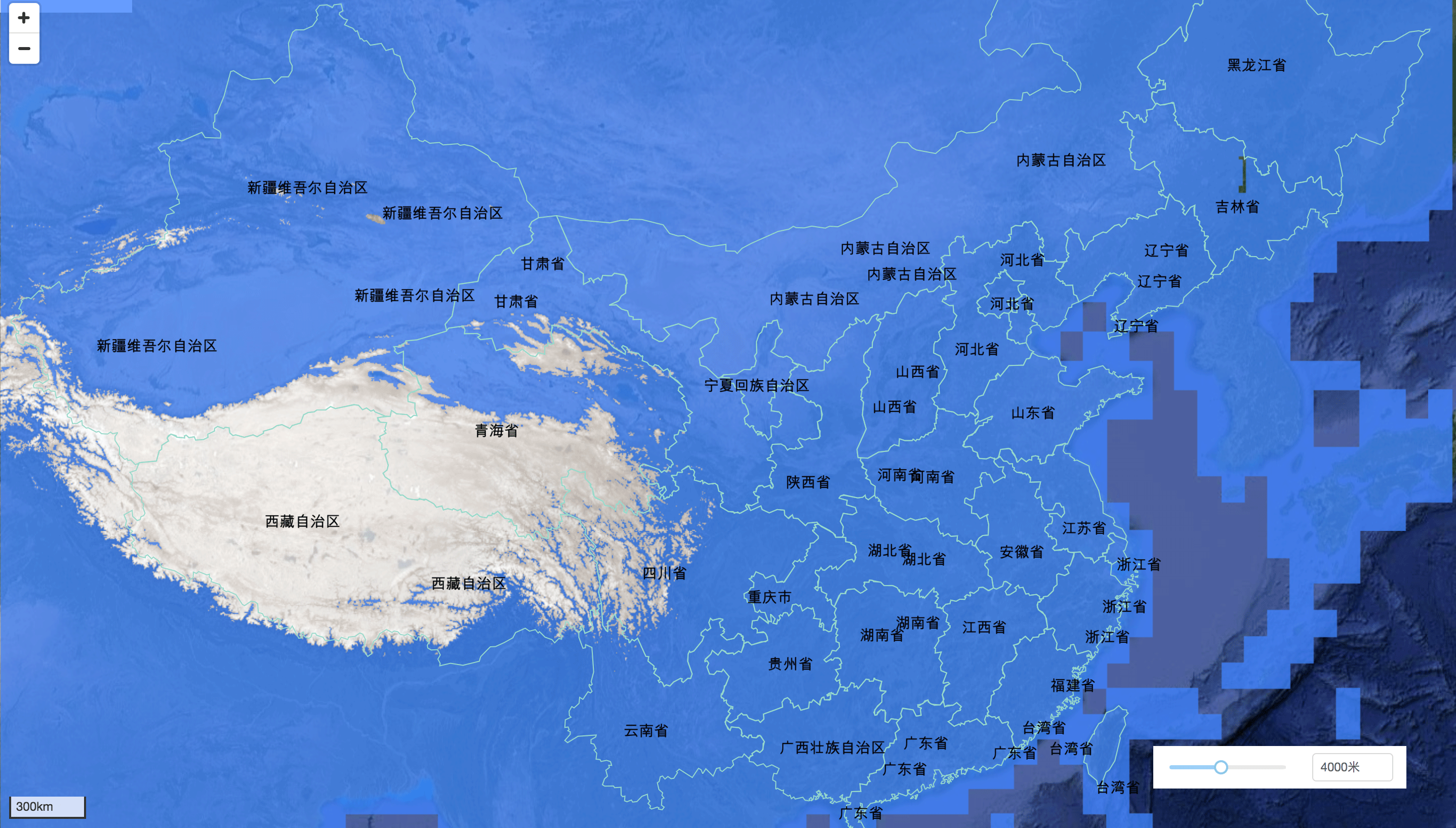 假如海平面上升100米中国会怎么样?