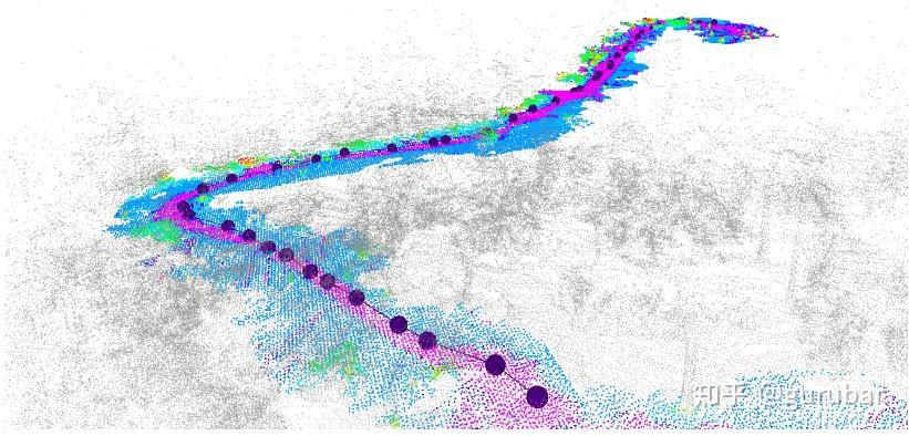 Traversability map from WVU Core Arboretum Hiking Trail, including generated waypoints for navigation