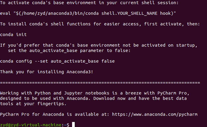 Ubuntu anaconda3 