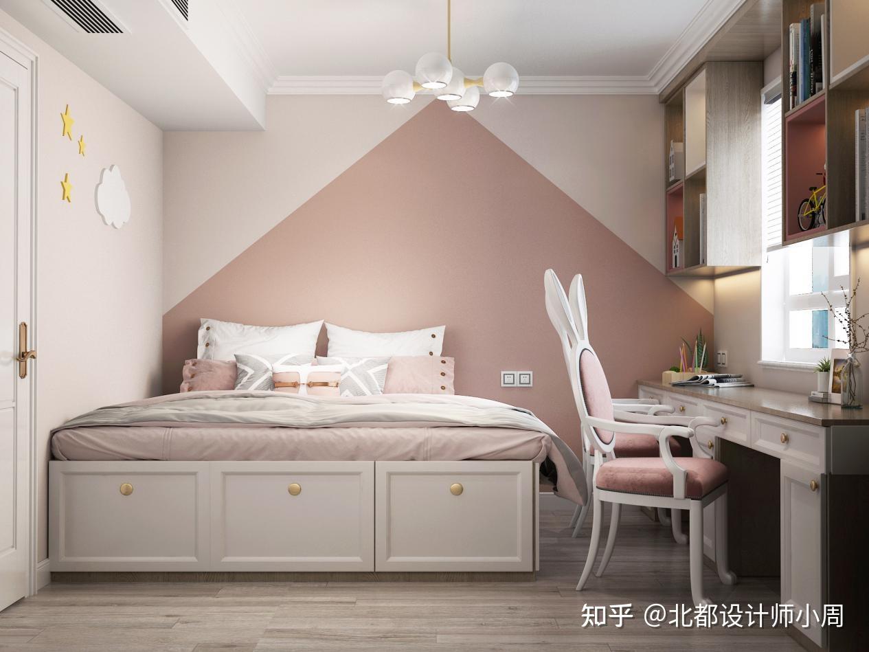 50㎡简约美式 高级粉的家,满满的活力 - 知乎