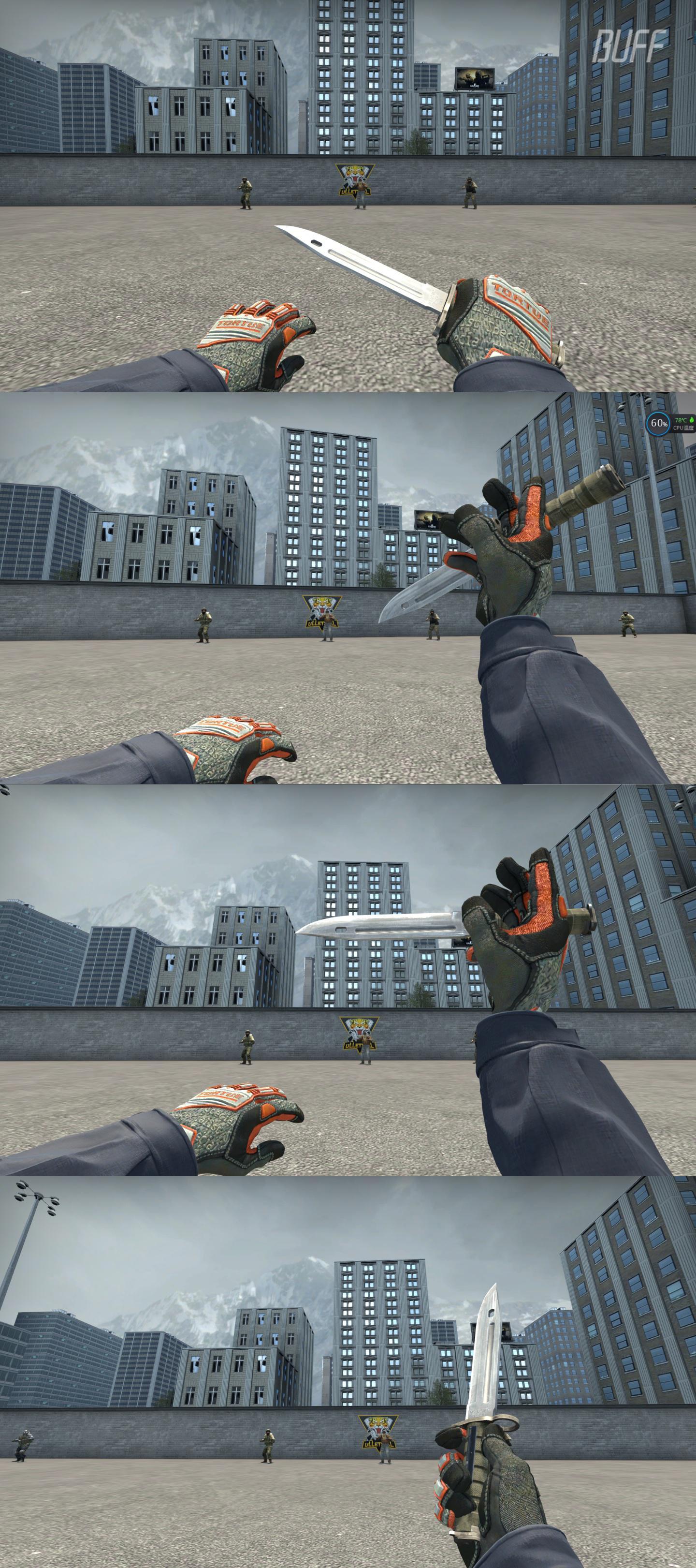 csgo原皮刺刀配什么手套