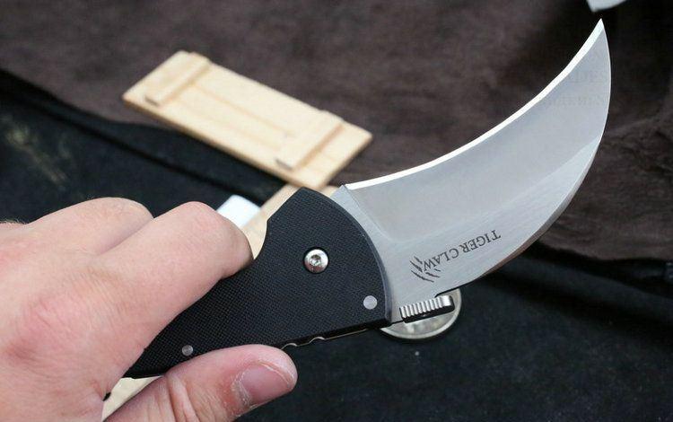 美国冷钢22kf全刃钢虎折爪刀