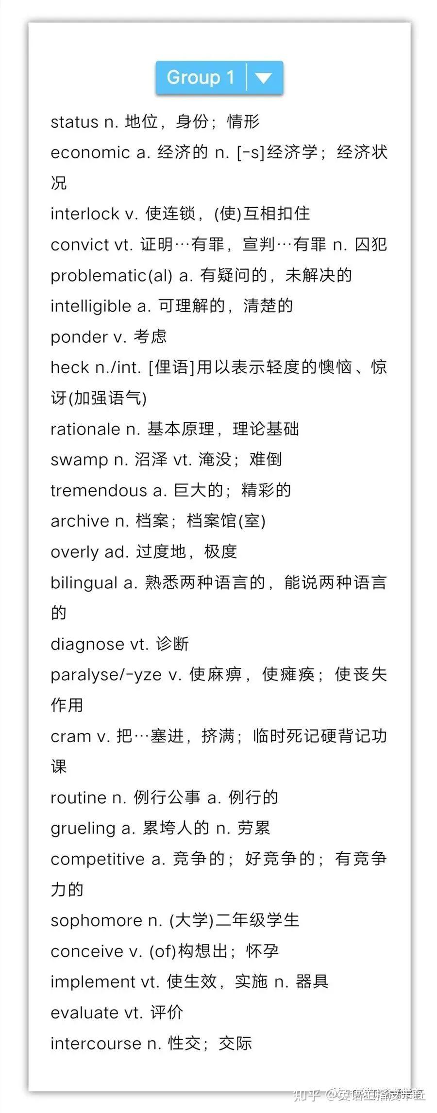 专八|英语专业八级高频词汇700个+电子版pdf(附音频) - 知乎