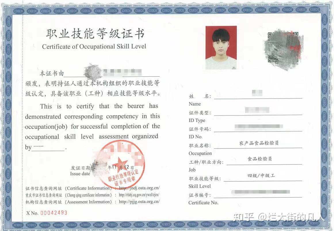 食品检验员证书发证单位详谈 - 知乎