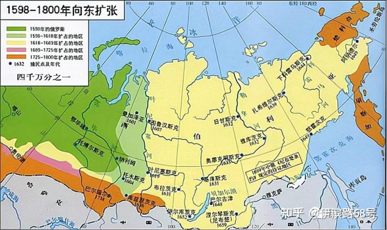从16世纪中叶开始,至17世纪60年代,经过100多年的不懈努力,俄罗斯的