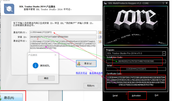 点击"激活"按钮.