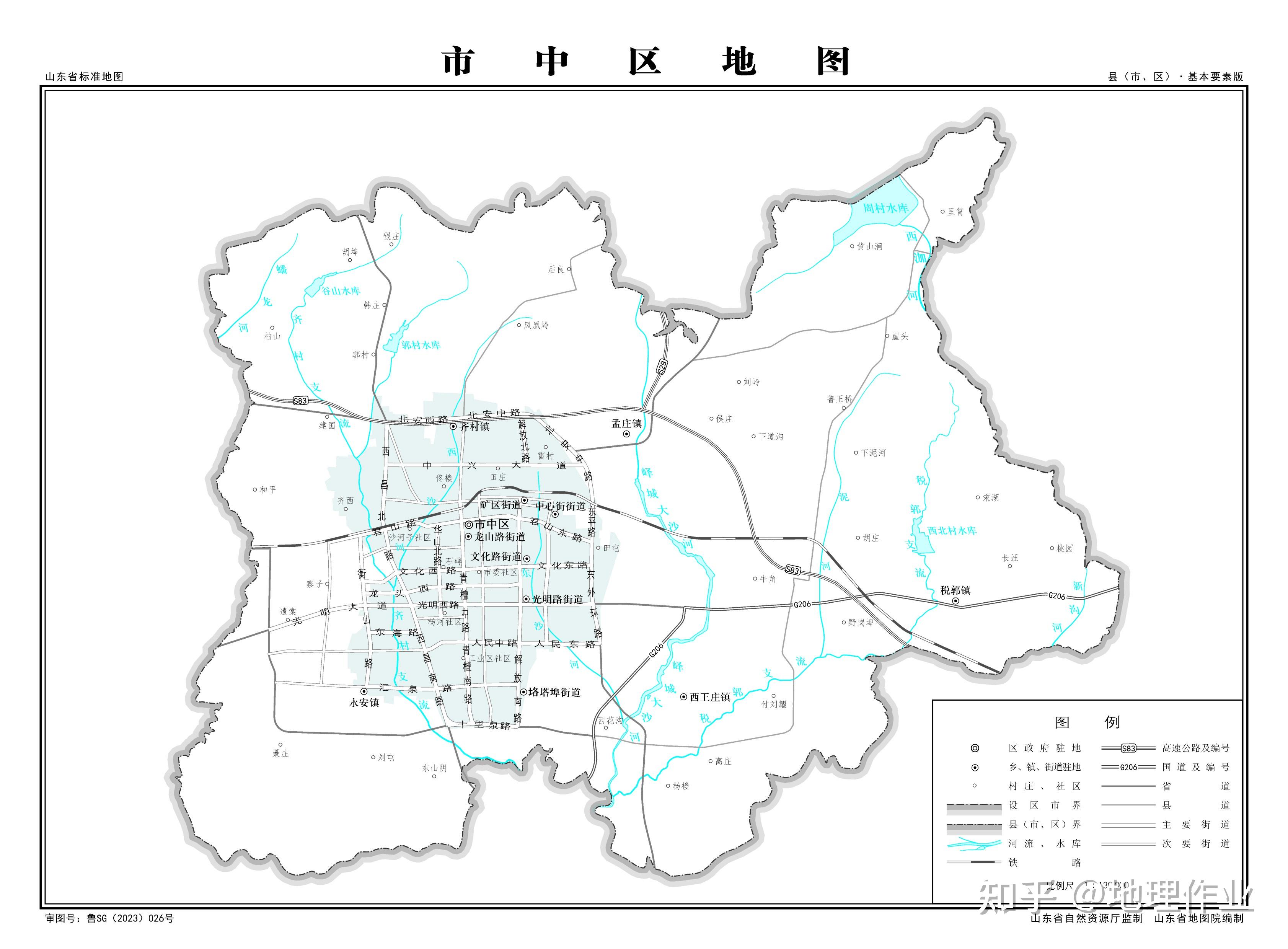 枣庄市市中区地图