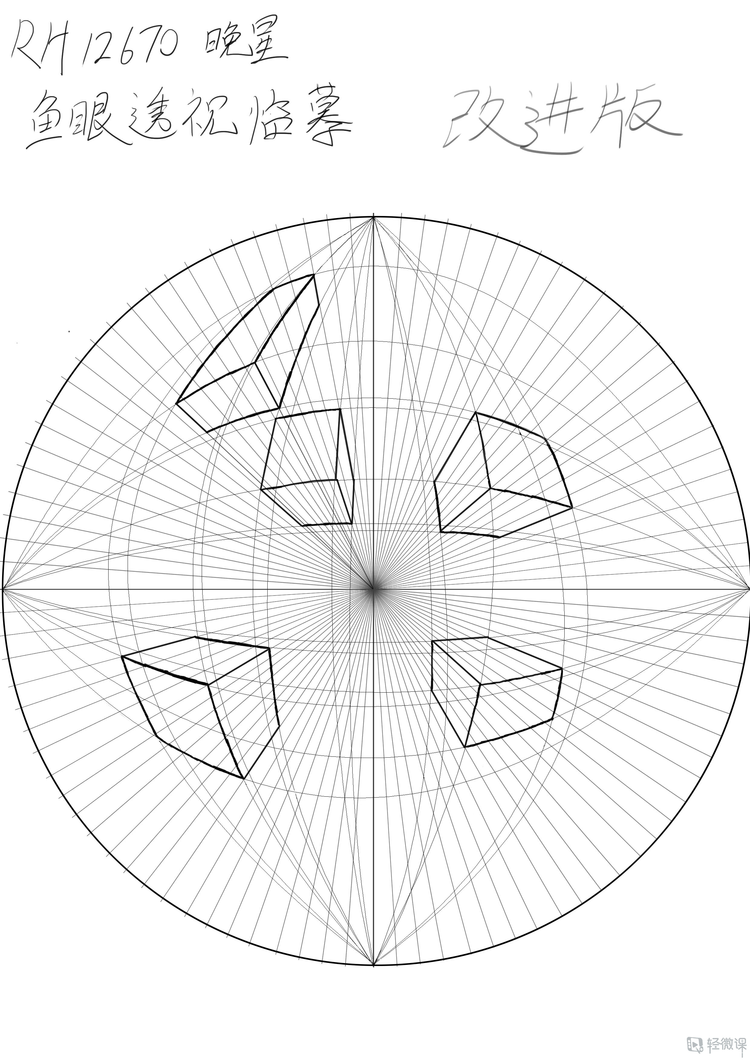 如何画出鱼眼透视参考线？