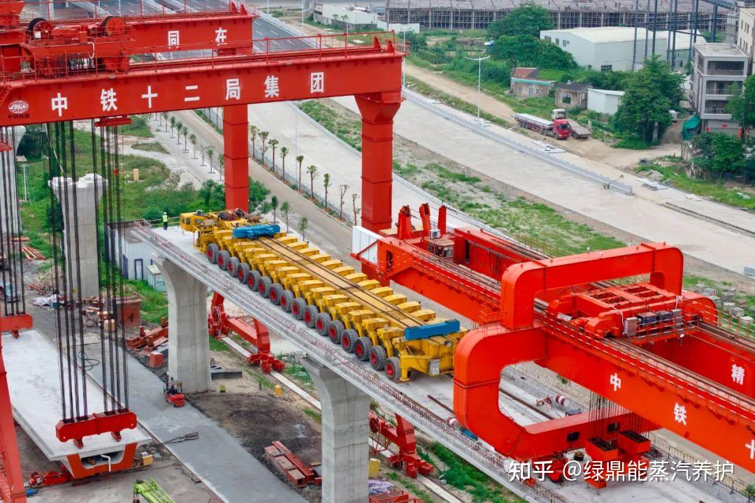 新进展!粤东城际铁路全线首榀箱梁成功铺架