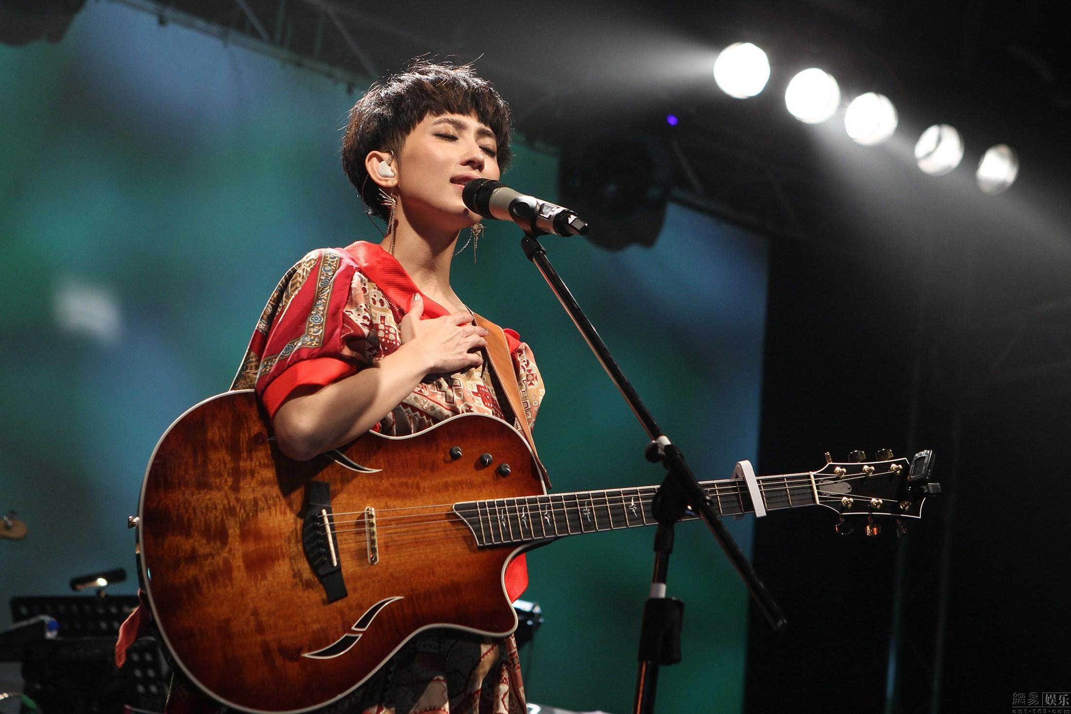 戴佩妮演出时使用的是什么牌子品牌的吉他