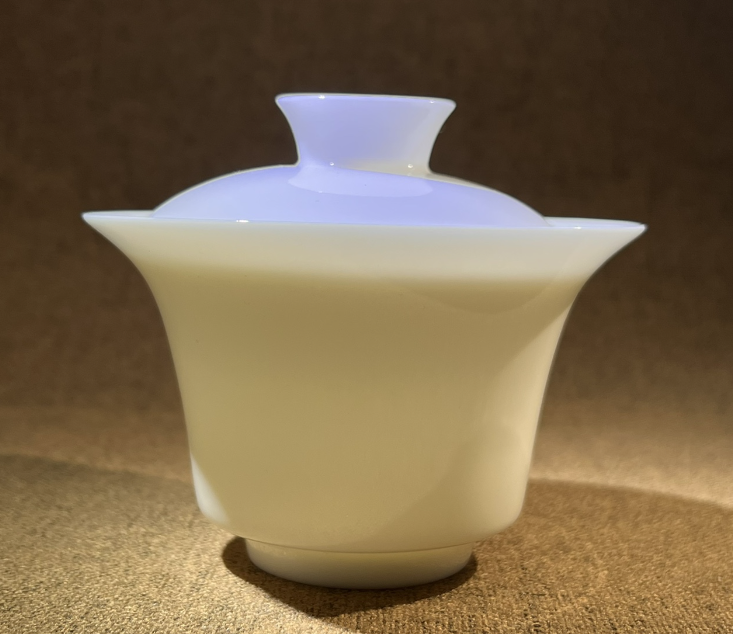 龙泉青瓷名家手工跳刀灰釉盖碗茶具：碧水流年- 匠琳琅