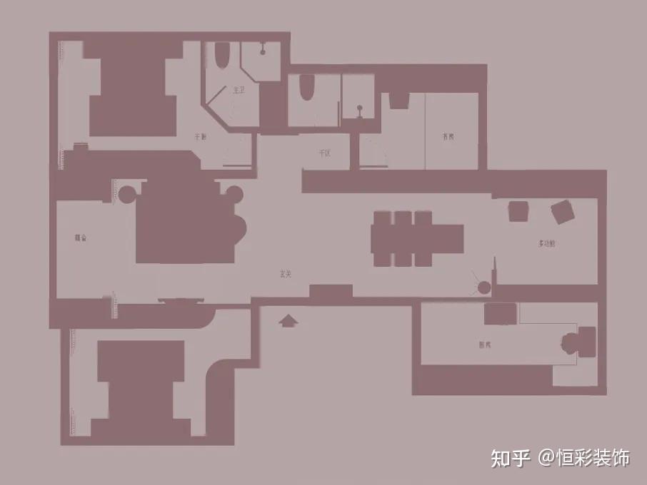 137㎡极简婚房,开放式多功能房超吸睛! - 知乎