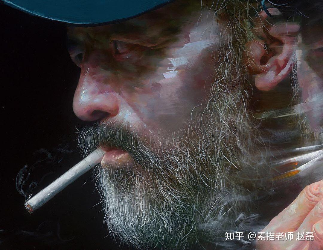 是得抽多少烟才能画出这么帅的油画