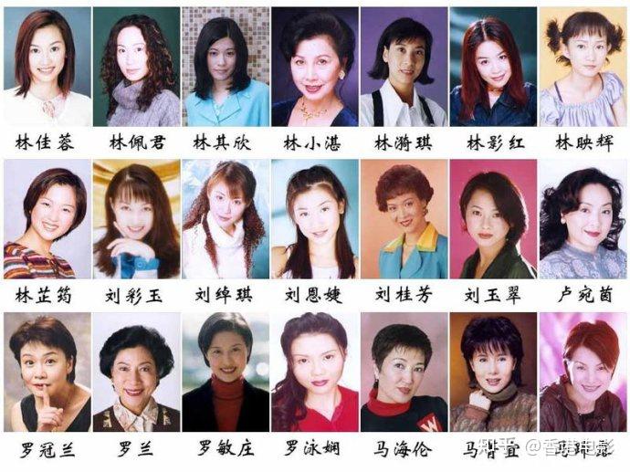 tvb女艺人名单90年代图片