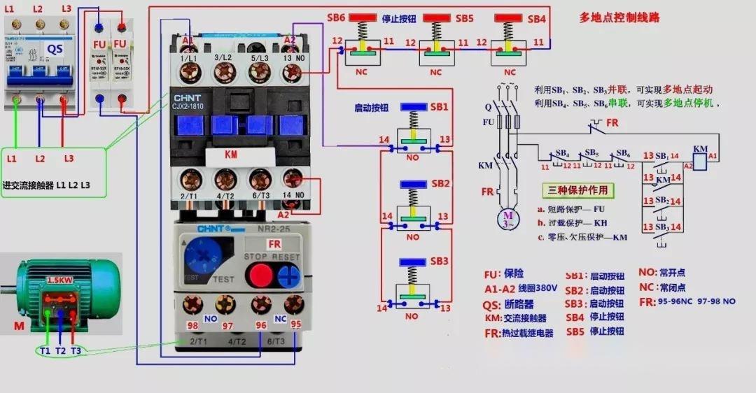 99例电气实物接线高清彩图,总有一例是你不知道的!建议收藏!