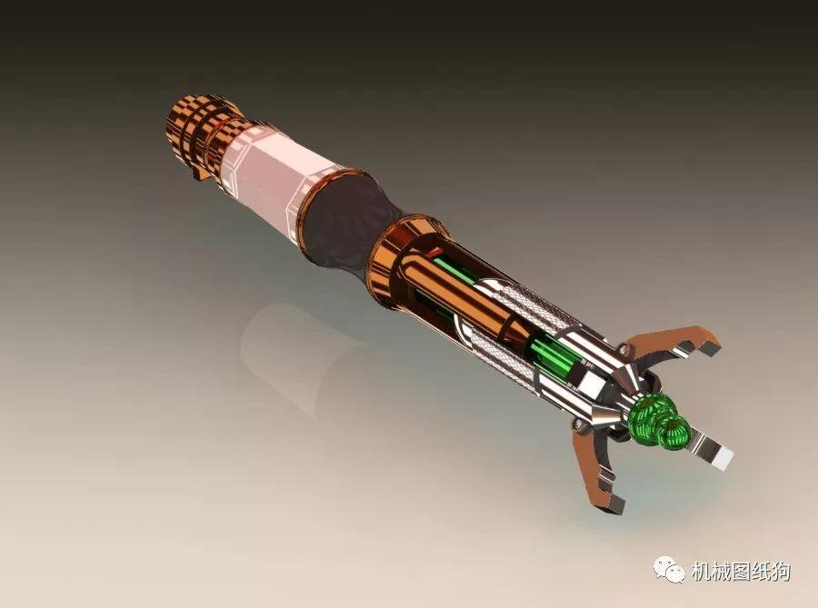 【工程机械】sonic screwdriver音速起子模型3d图纸solidworks设附