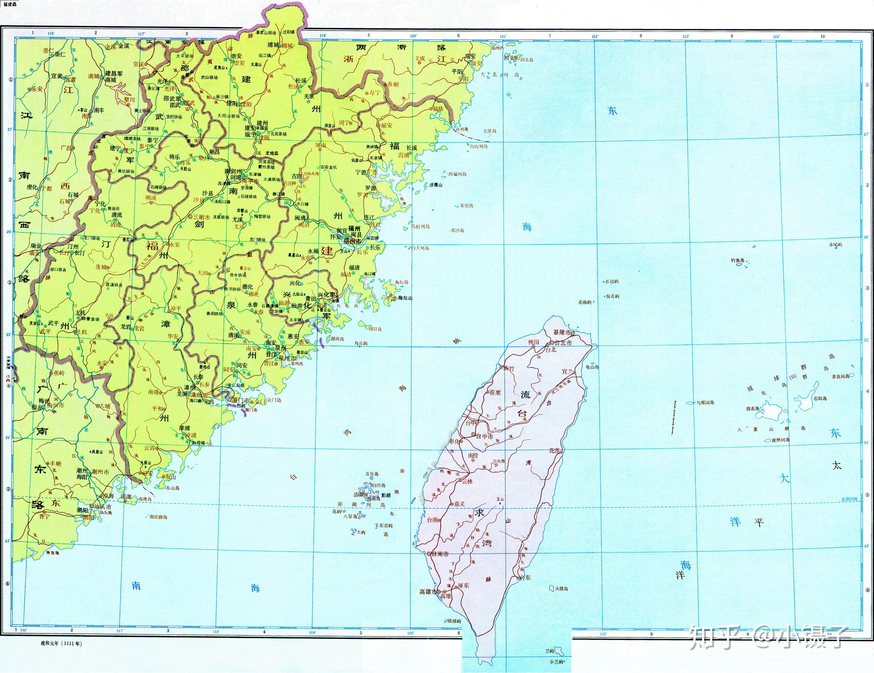北宋二十五路行政区地图（含人口、面积及辖内府、州、军名） 知乎 